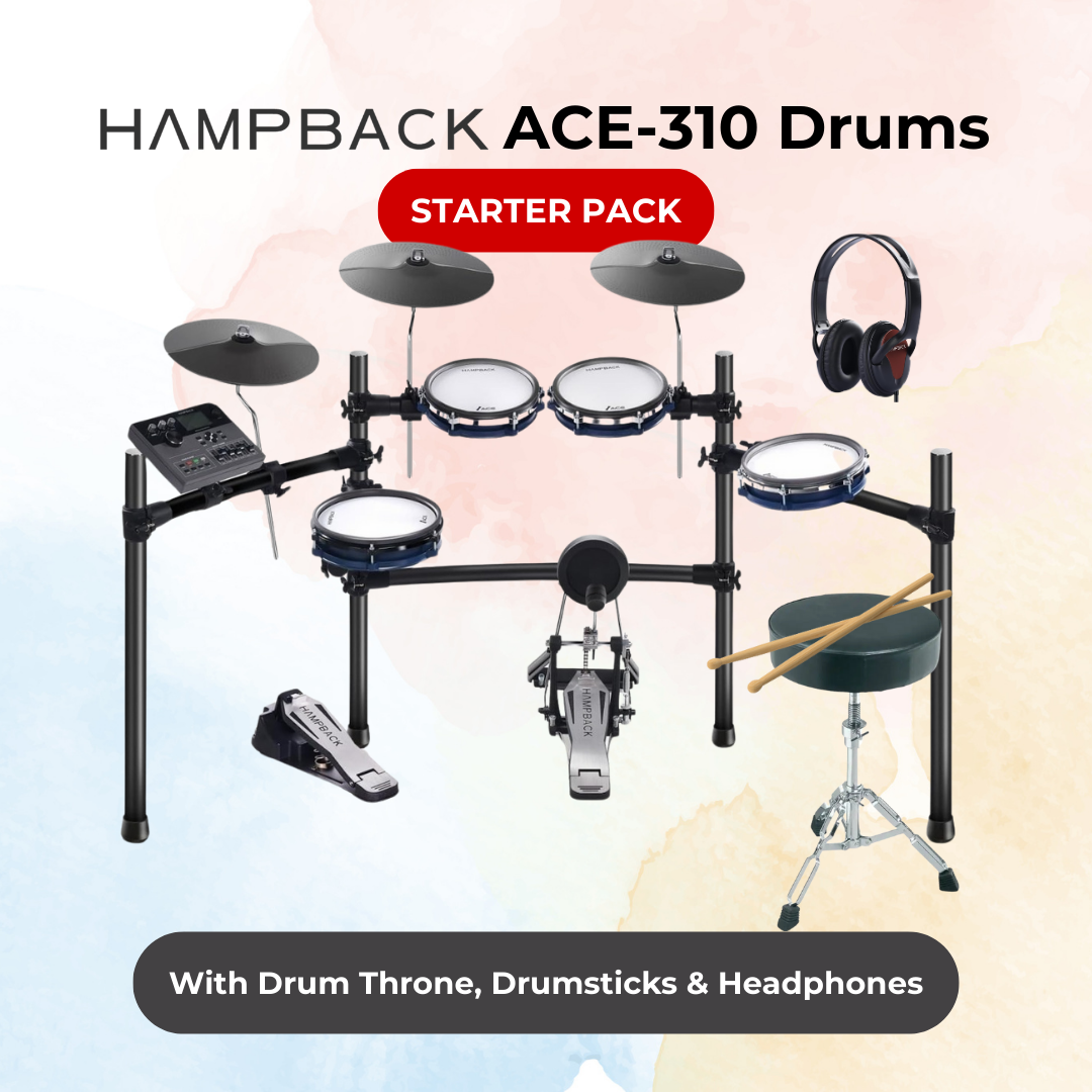 HAMPBACK ACE-310 Electric Drums Starter Pack