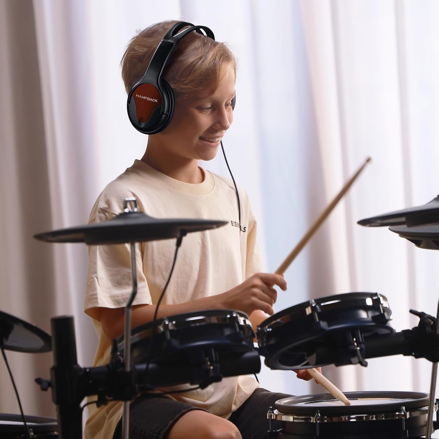 Wired Headphones for Electronic Drums