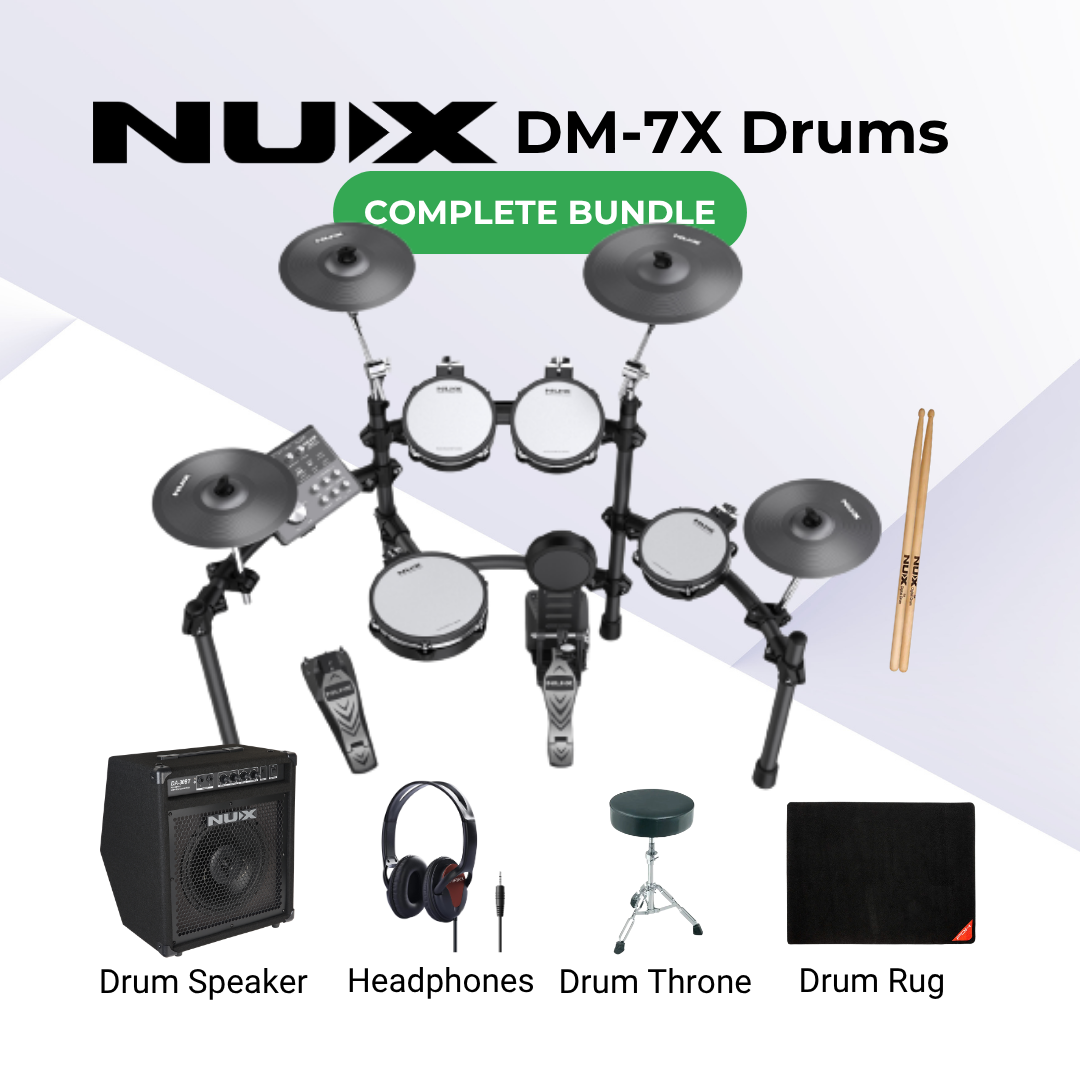 NUX DM-7X Electronic Drum Bundle