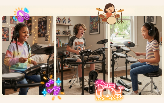 HAMPBACK MK-0 vs MK-0 PRO vs MK-0 PLUS: Which Beginner Drum Kit is Right for Your Child?