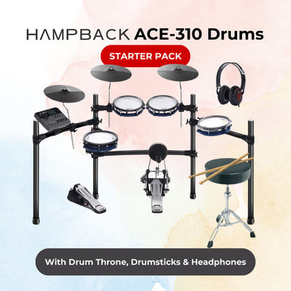 HAMPBACK ACE-310 Electric Drums Starter Pack