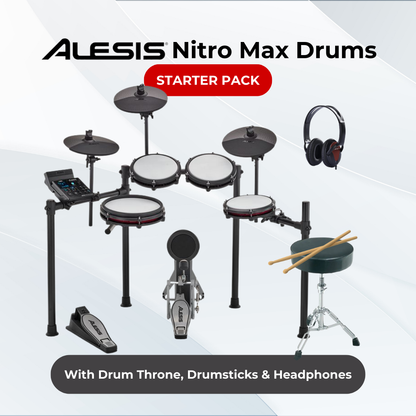 ALESIS Nitro Max Electronic Drum Starter Pack