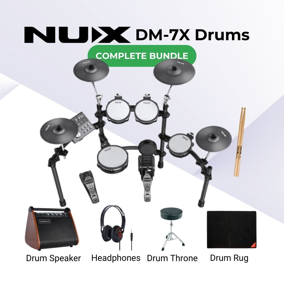 NUX DM-7X Electronic Drum Bundle