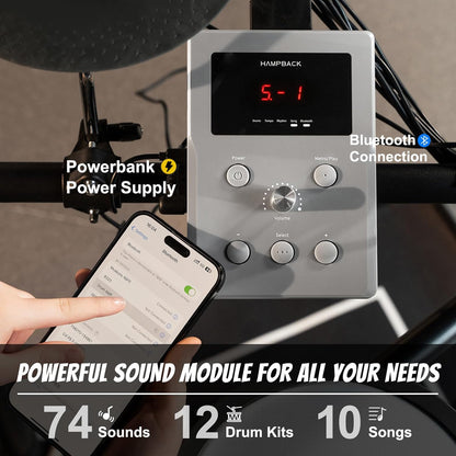 HAMPBACK MK-0 PLUS Electronic Drum Set