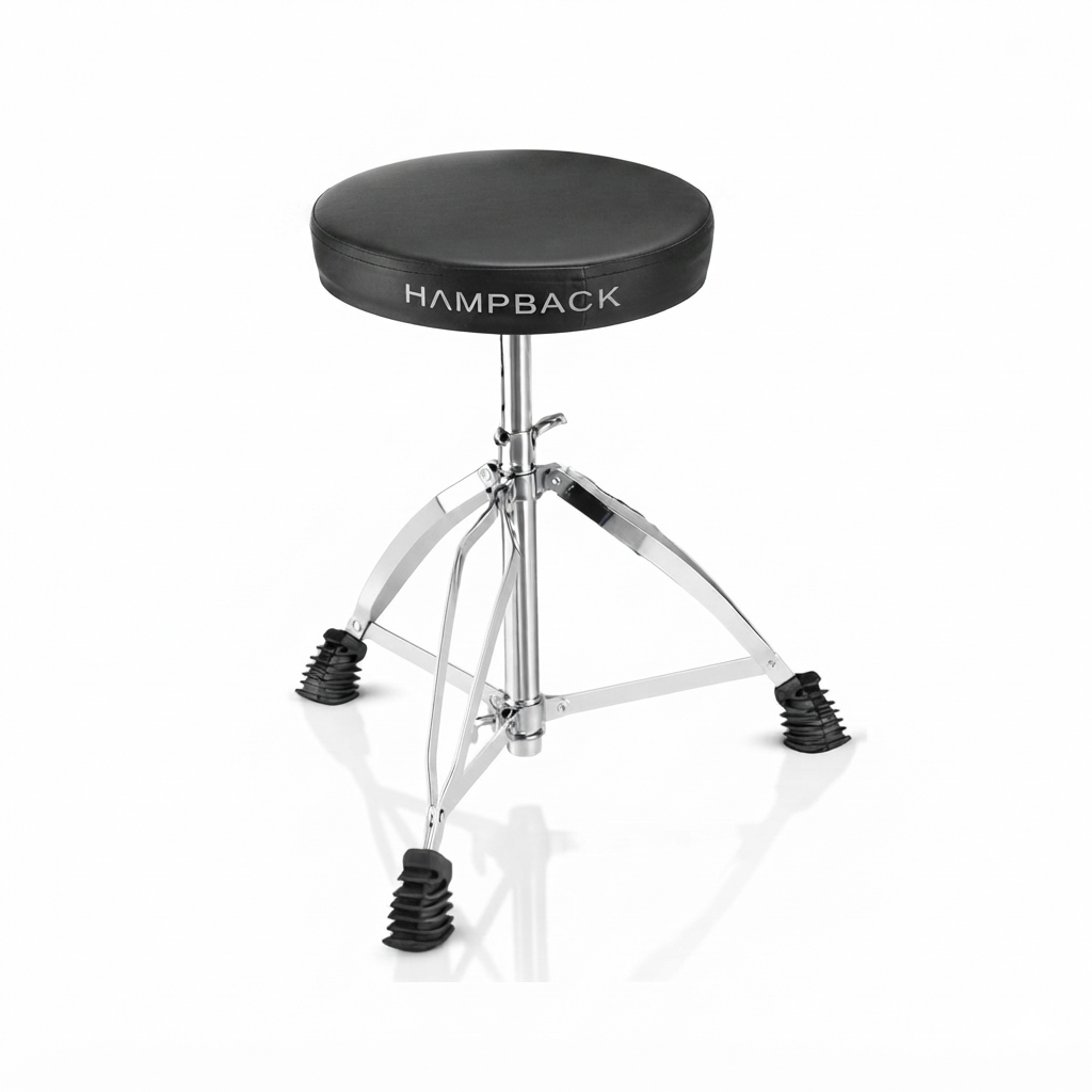 Hampback Height Adjustable Drum Throne - Round Seat