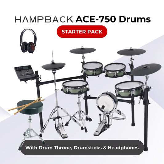 HAMPBACK ACE-750 Electronic Drum Starter Pack | Pro-Grade E-Drums | UAE