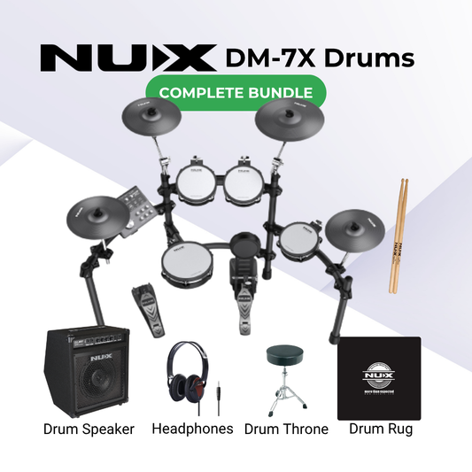 NUX DM-7X Electronic Drum Bundle