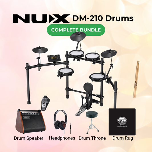 NUX DM-210 Electronic Drum Bundle