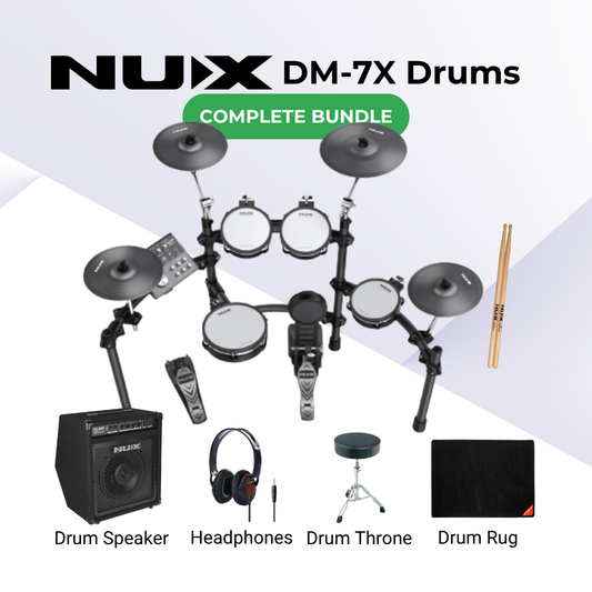 NUX DM-7X Electronic Drum Bundle