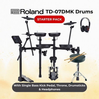 Roland TD-07DMK Electronic V-Drums Starter Pack