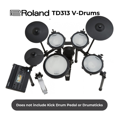 Roland TD313 V-Drums 3 Series Electronic Drum Kit | Compact Pro-Grade E-Drums