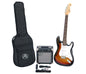 SX Stratocaster Electric Guitar Package - Sunburst
